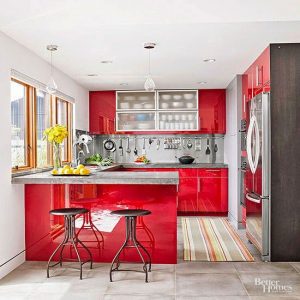 decoracion de cocinas en color rojo 2018 (2)