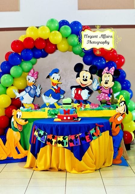 Decoracion fiesta de mickey mouse