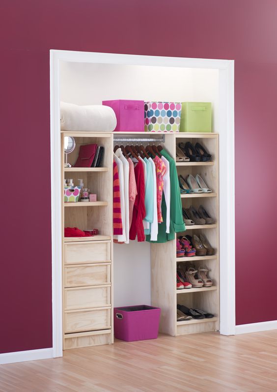 Diseños de closets pequeños (18) | Curso de Organizacion del hogar y