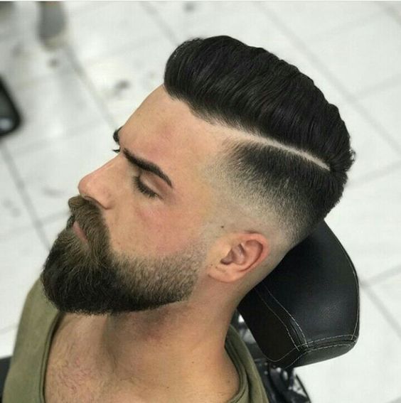 tendencia en cortes de cabello para hombres jovenes con barba 2018