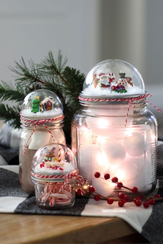 Regalos navideños DIY con mason jars