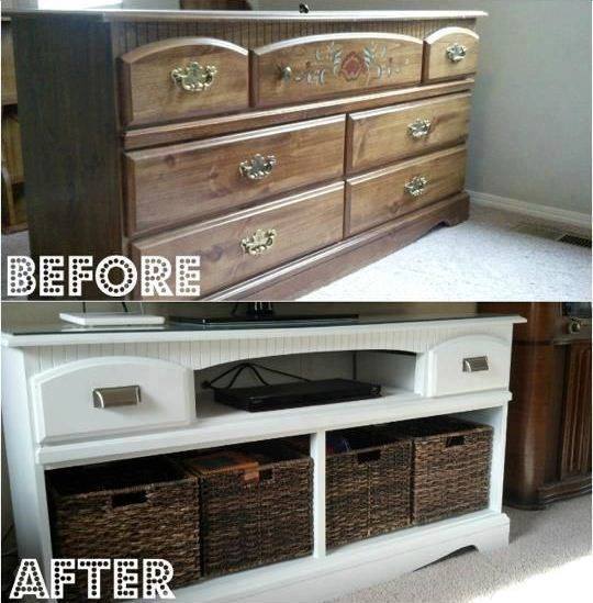 Ideas de remodelación de muebles antes y después