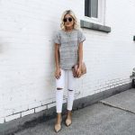 Ideas para combinar jeans blancos