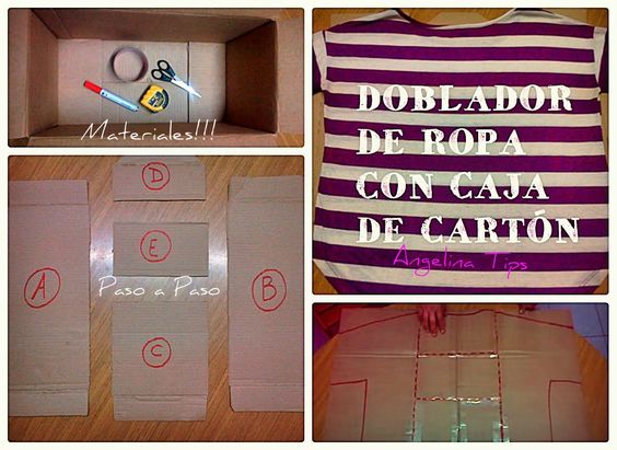 Como hacer tabla para doblar ropa | DIY tabla de cartón para doblar camisas