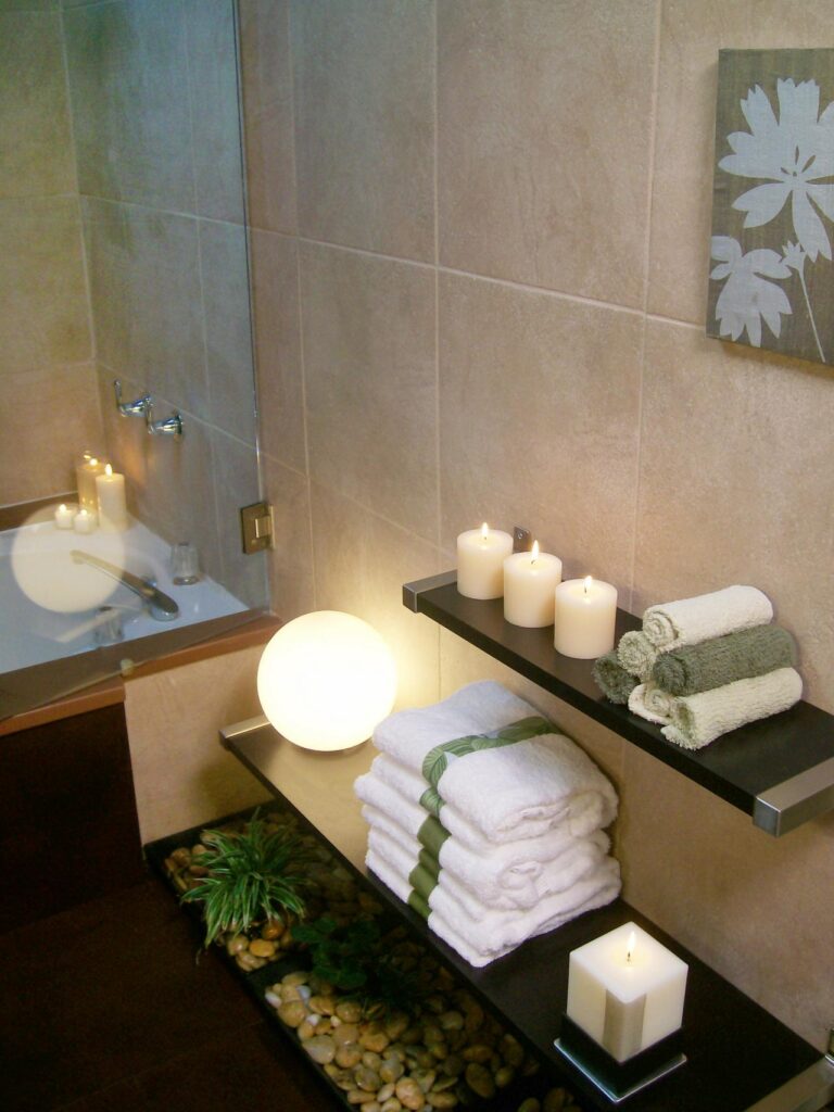 Baños pequeños decoración tipo spa