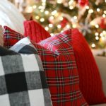 Decoraciones navideñas para tu hogar en color rojo cojines