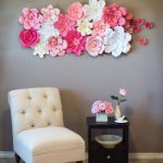 Flores de papel para decoración de habitaciones de niña