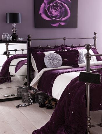 Dormitorios en color morado