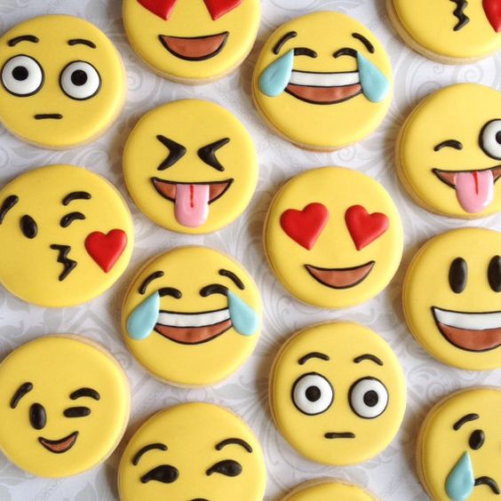 Galletas de emoji para fiestas 