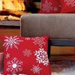 Cojines navideños que le darán un aspecto lindo a tu casa 2017 - 2018 copos de nieve