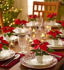 Como montar una mesa para la cena navideña 2017 - 2018 con noche buenas