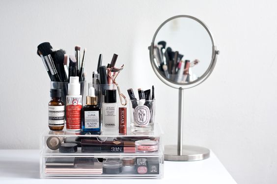 Como organizar tus productos de belleza