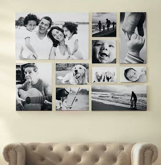 Ideas para decorar tu casa con fotos familiares