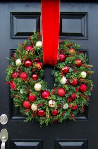 Adornos de navidad para las puertas