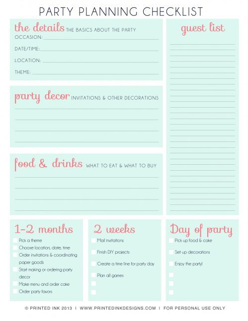 checklist para organizar un baby shower 3