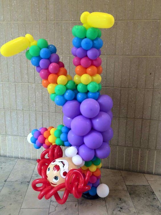Decoracion dia del niño con globos
