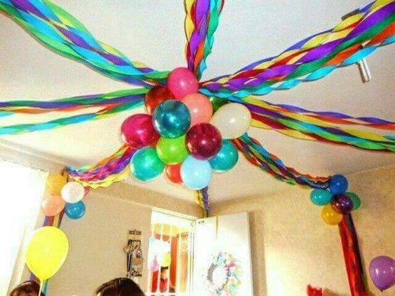Decoracion dia del niño con globos