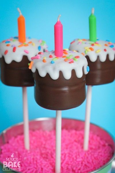 Ideas de cake pops con bombones