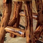 muebles rusticos de madera para bar en casa