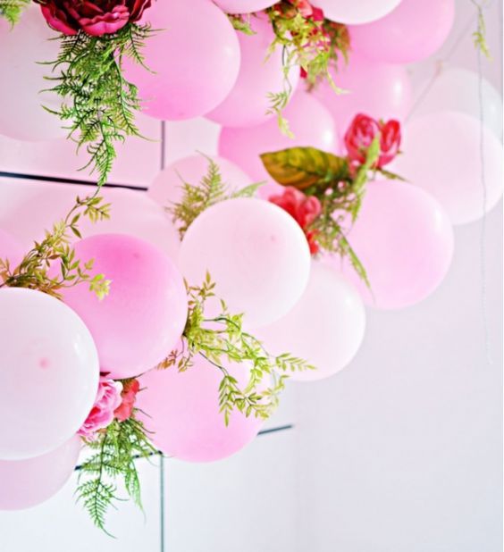 Bouquet de globos para salón de fiestas