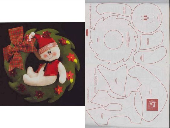 Compartir 95+ imagen patrones moldes de navidad en fieltro para imprimir