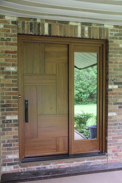 puertas de madera modernas para entrada principal