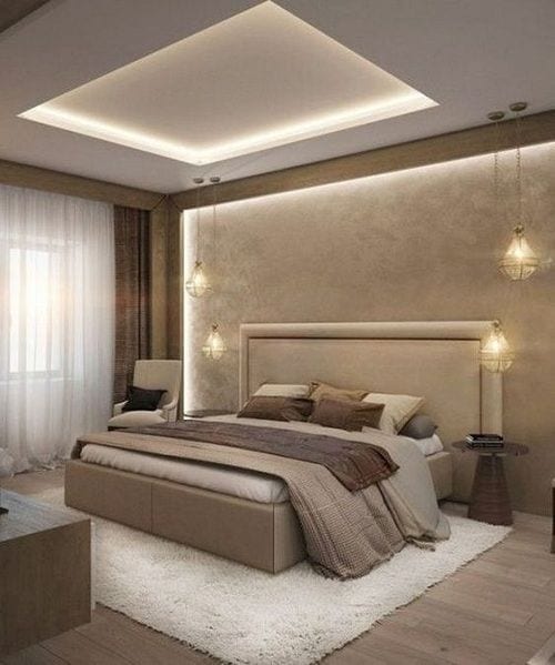 Iluminación en dormitorios elegantes