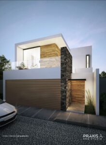 Diseños de casas modernas de dos pisos