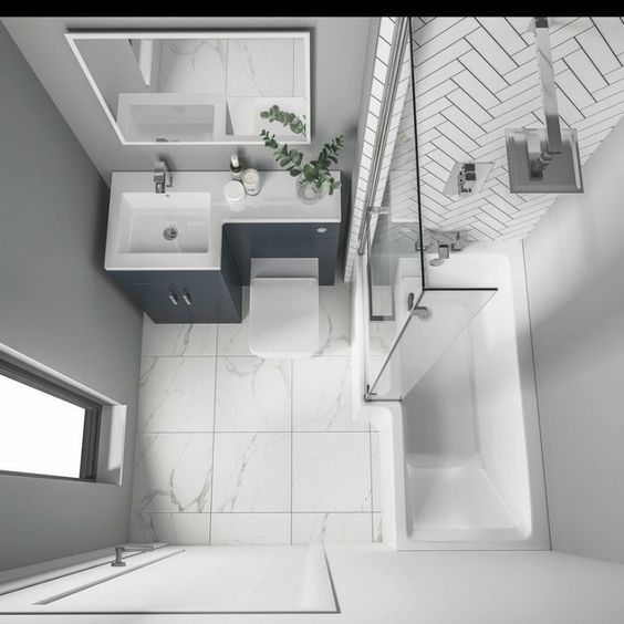 Diseños de pisos para baños mini