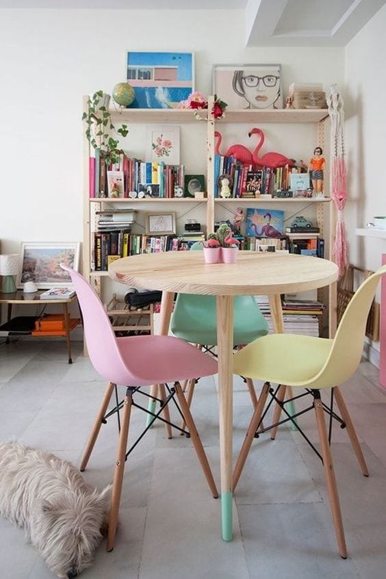Usa colores pasteles en tus muebles