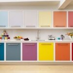 Diseño de cocinas 2021 - 2022 en colores brillantes