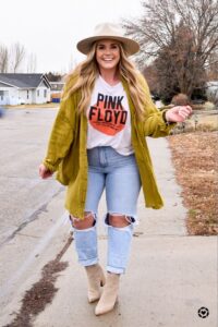 Looks casuales con cardigans plus size