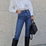 Ideas de looks casuales con jeans y botas negras