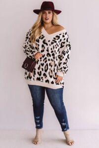 Outfits con suéteres animal print