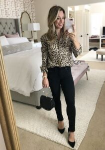 Blusas con print de leopardo