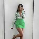 Outfits con faldas color verde